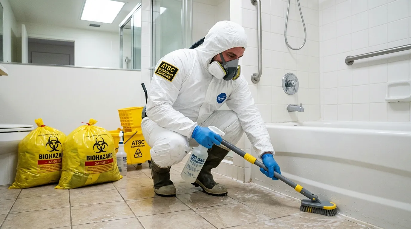 Decontamination equipment deployed for Blood Cleanup in League City